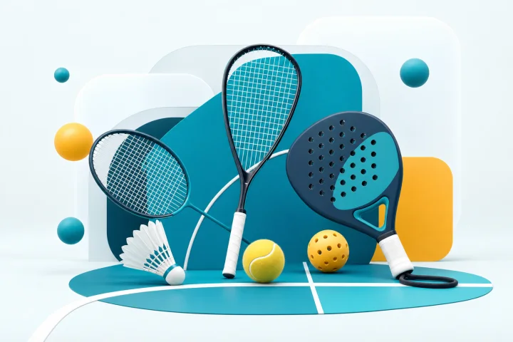 Badminton, squash in padel